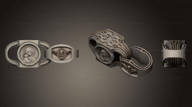 Jewelry rings Jesus Sketch 3d model